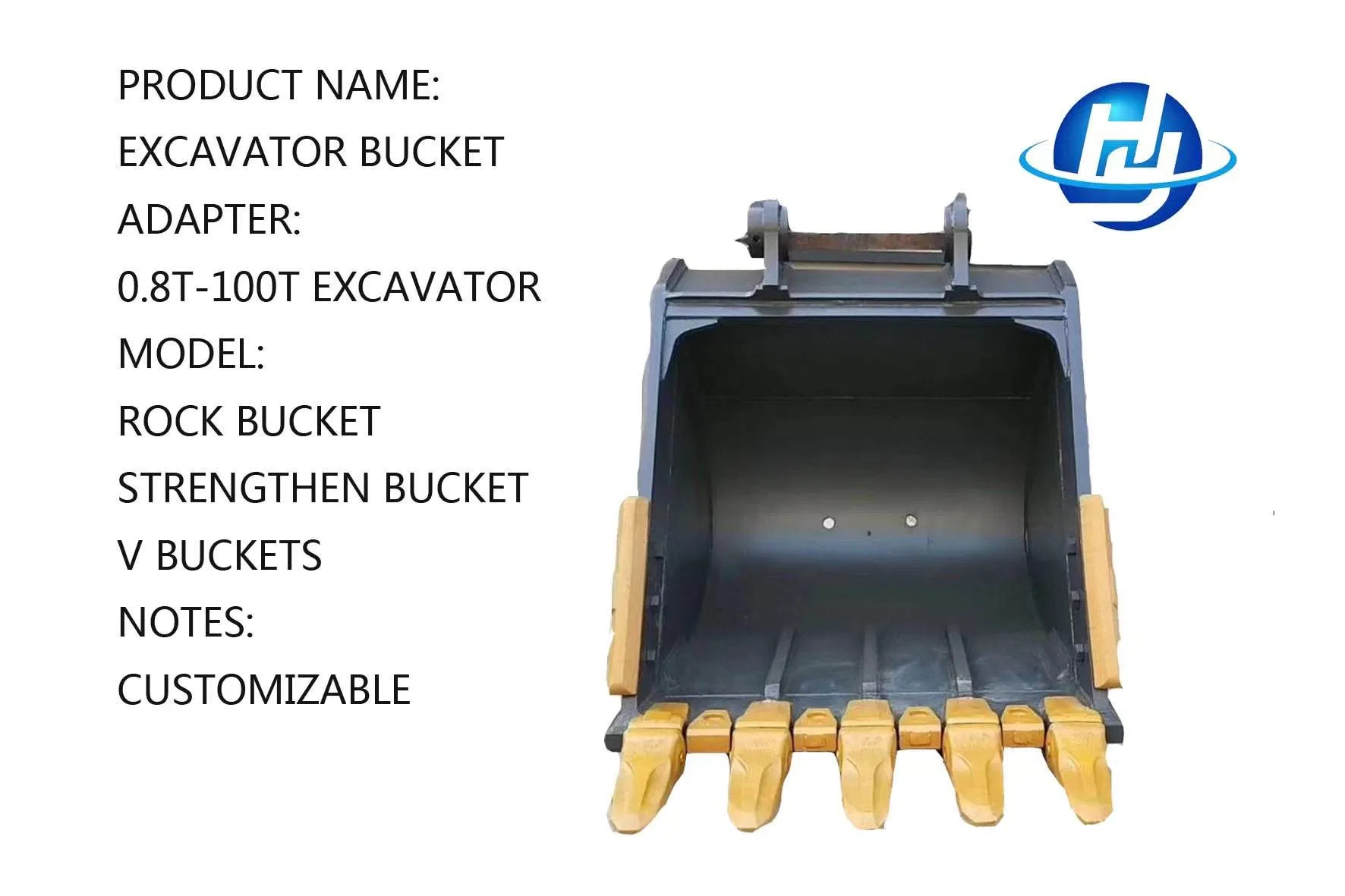 Customizable Excavator Bucket Construction Machinery Attachment Quality Spare Parts Bucket for Sale