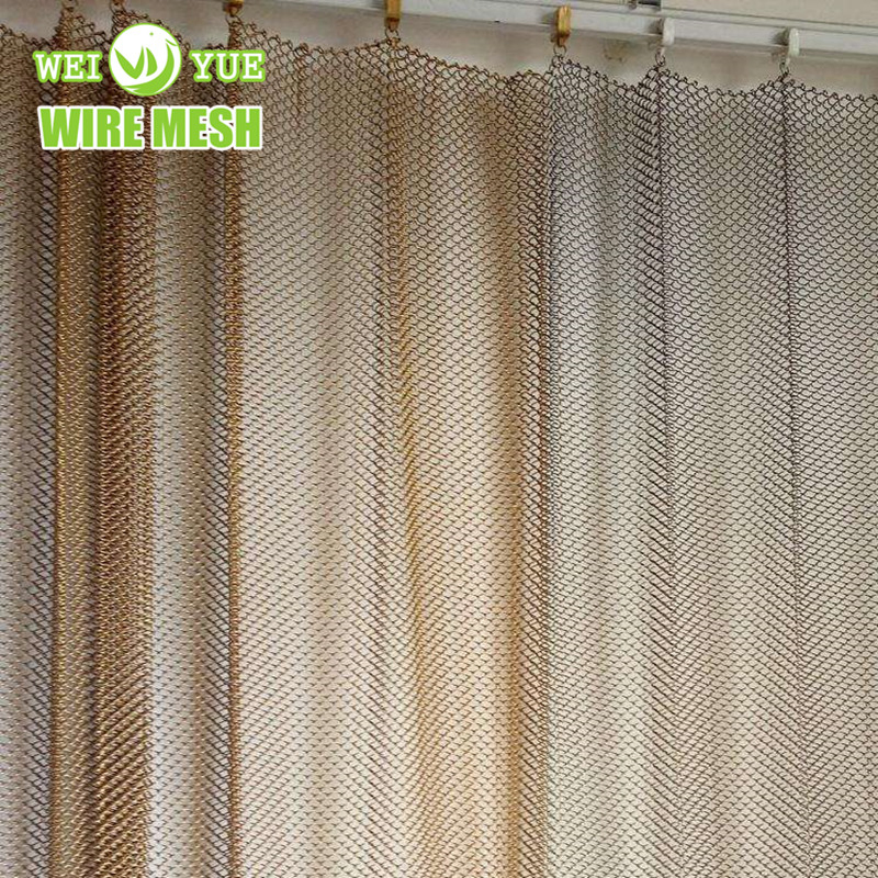 Ceiling Decorative Wire Mesh Metal Ring Mesh Curtain for Room Divider