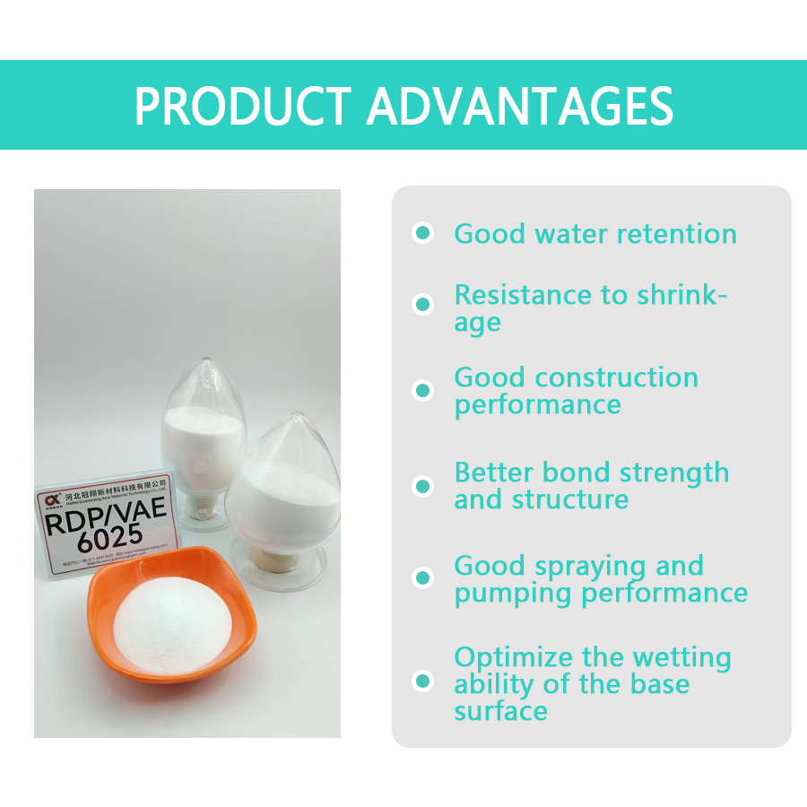 Redispersible Polymer Powder Rdp/Vae for Waterproof and Crack-Resistant Wall Putty