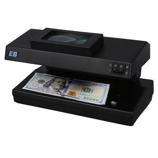 DC-106 Portable Money Detector Machine with 5x Magnifying Glass Measures Tools