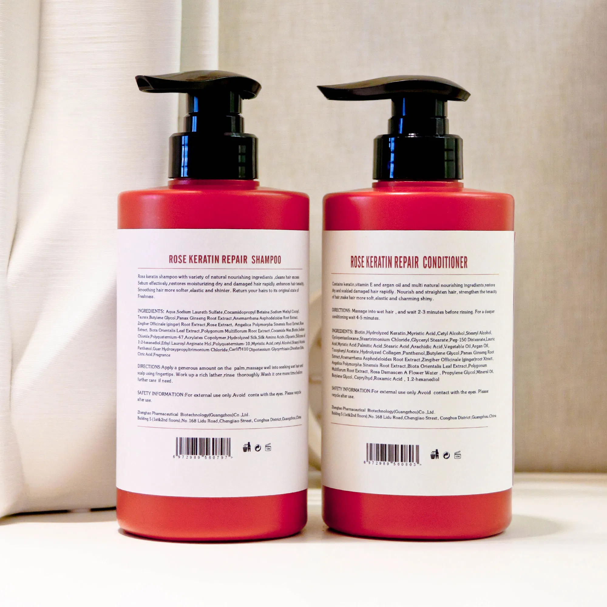 Natural Repairing Nourishing Hair Shampoo Conditioner Natural Keratin Hair Conditioner Shampoo Set