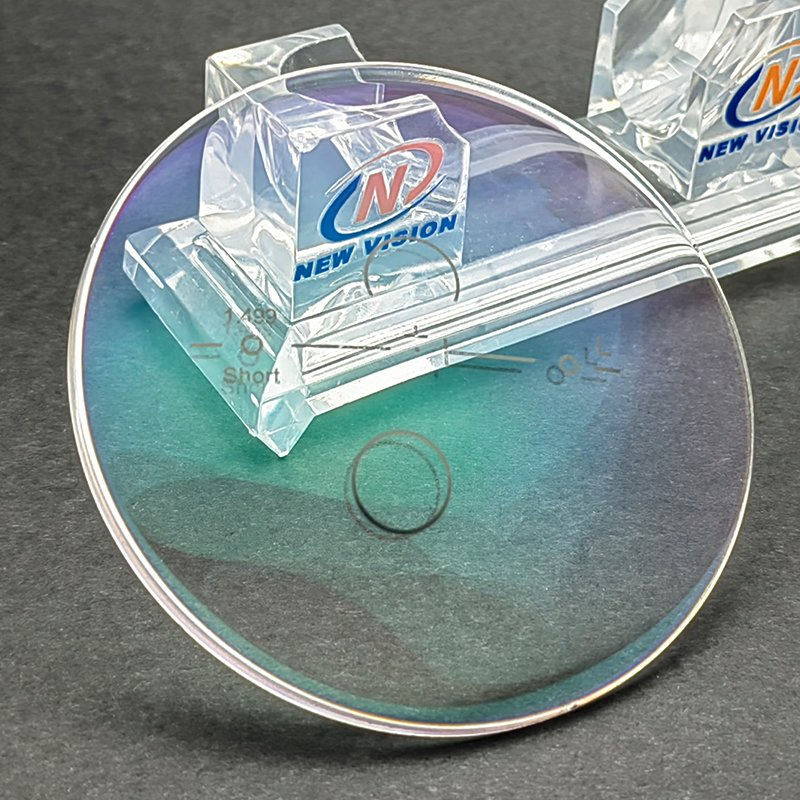 Finished Cr39 1.49 Progressive Ar Coating Green 75mm Resin Optical Eyeglasses Lens