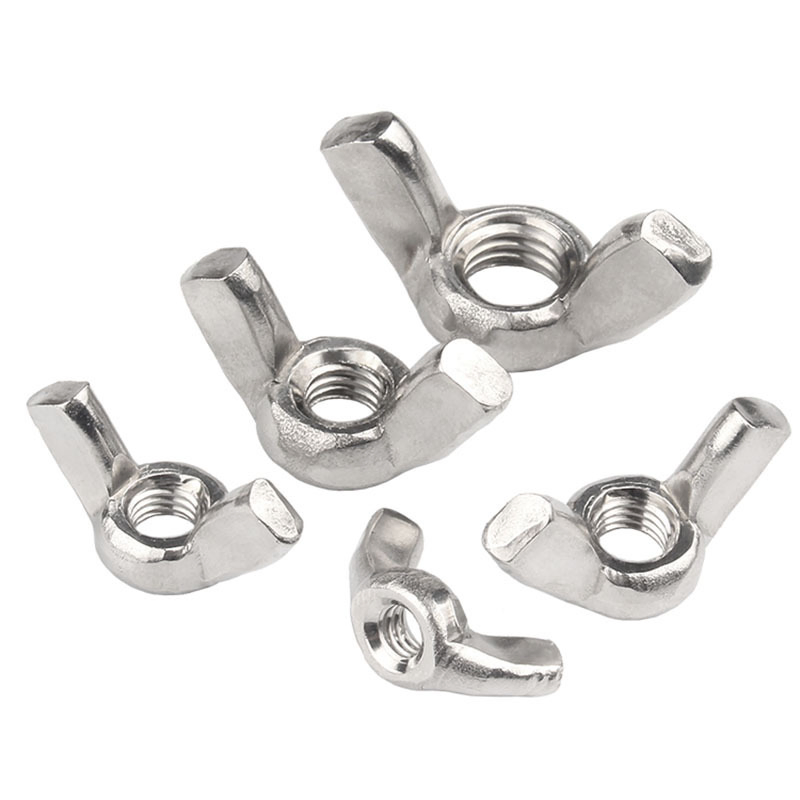 M2 Stainless Brass Butterfly Edged Stainless Steel Butterfly Wing Nuts