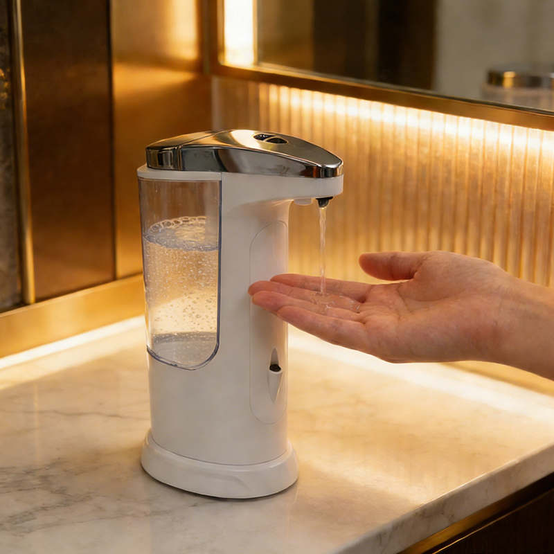 Automatic Sensor Soap Dispenser Touchless Liquid Hand Soap Dispenser for Bathroom Kitchen
