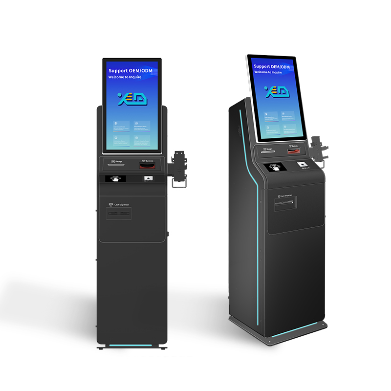 23.8passport Scanning Kiosk Coin Change and NFC Technology Advanced Cash Dispenser Kiosk