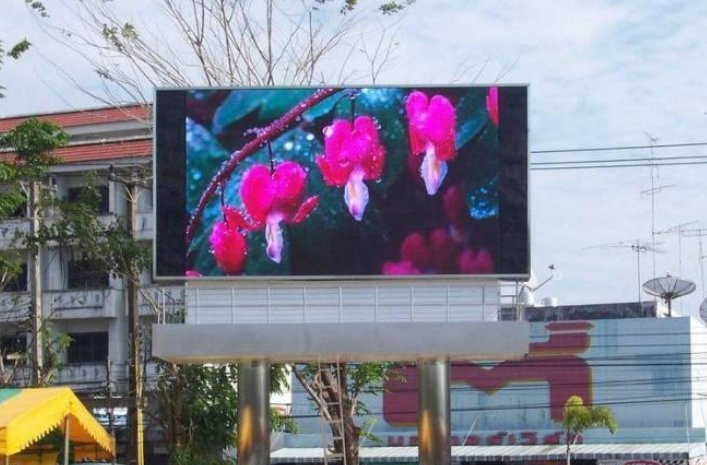 500mm * 1000mm Market Fws Freight Cabinet Case Full-Color Screen LED Display