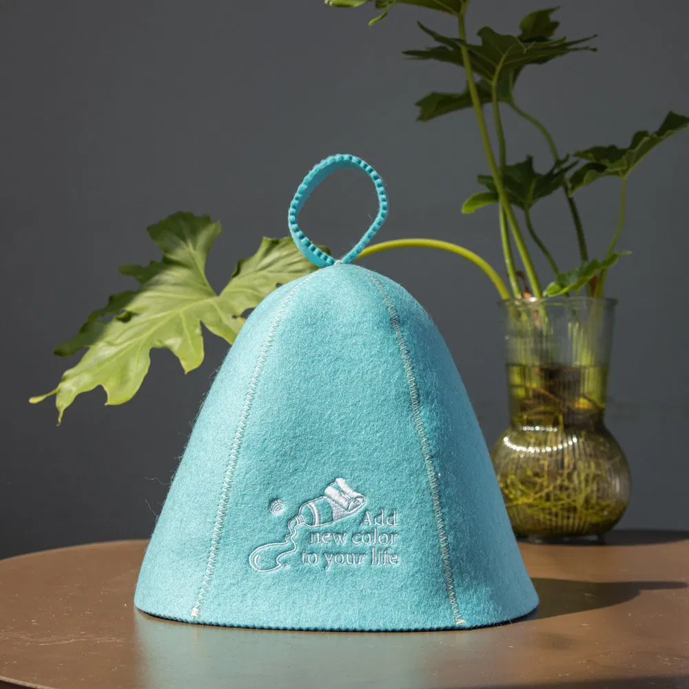Sauna Hats for Men Women, Wool Felt Sauna Cap High Absorbent Unisex Sauna Accessories Gift for Sauna Bath