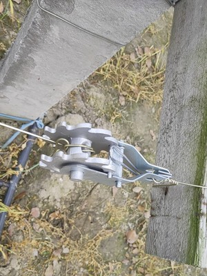 Wire Tensioner with Aluminum Rachet Wheel HDG Hole 5mm