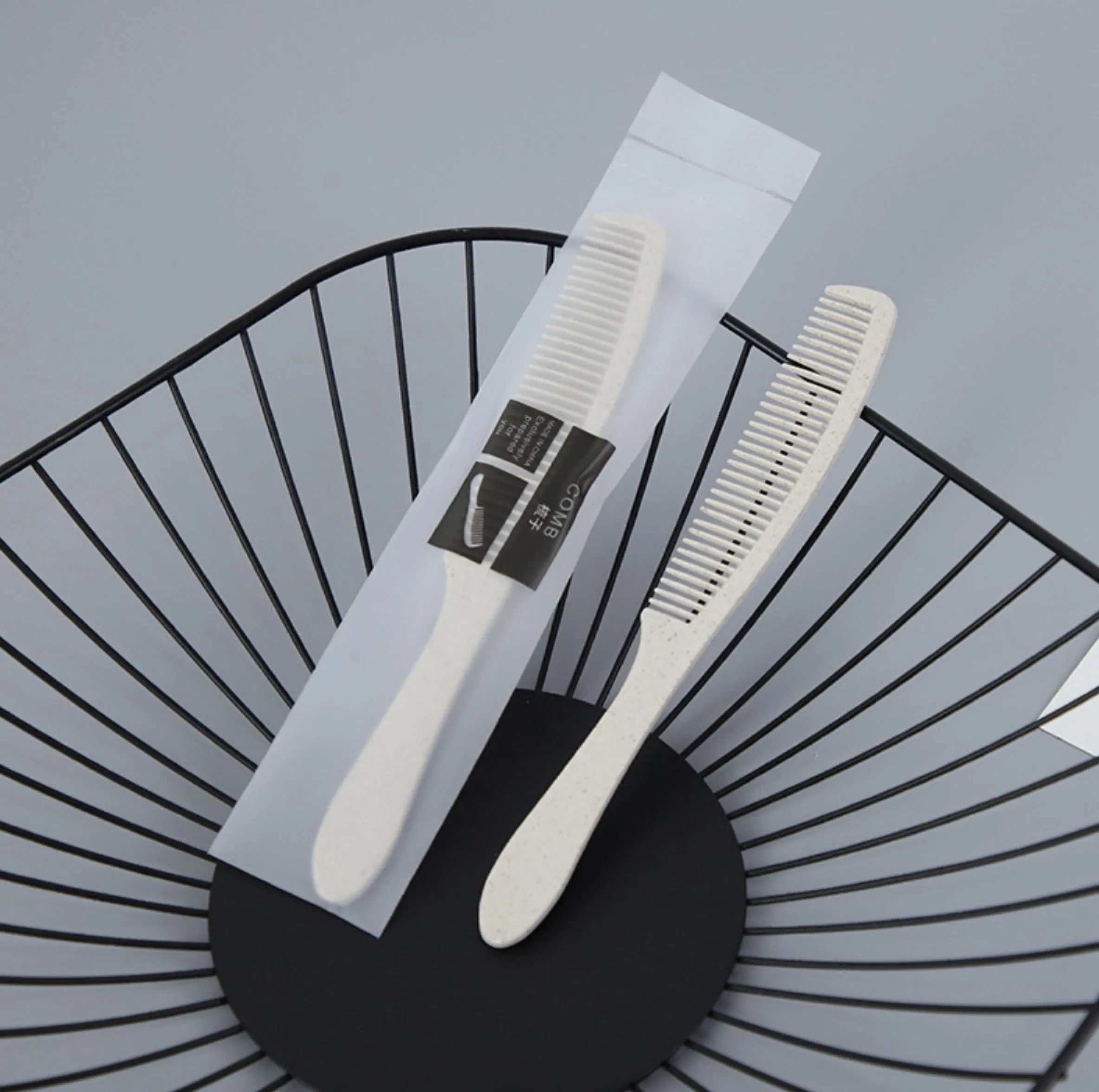 Hotel Amenities Black Long Plastic Comb