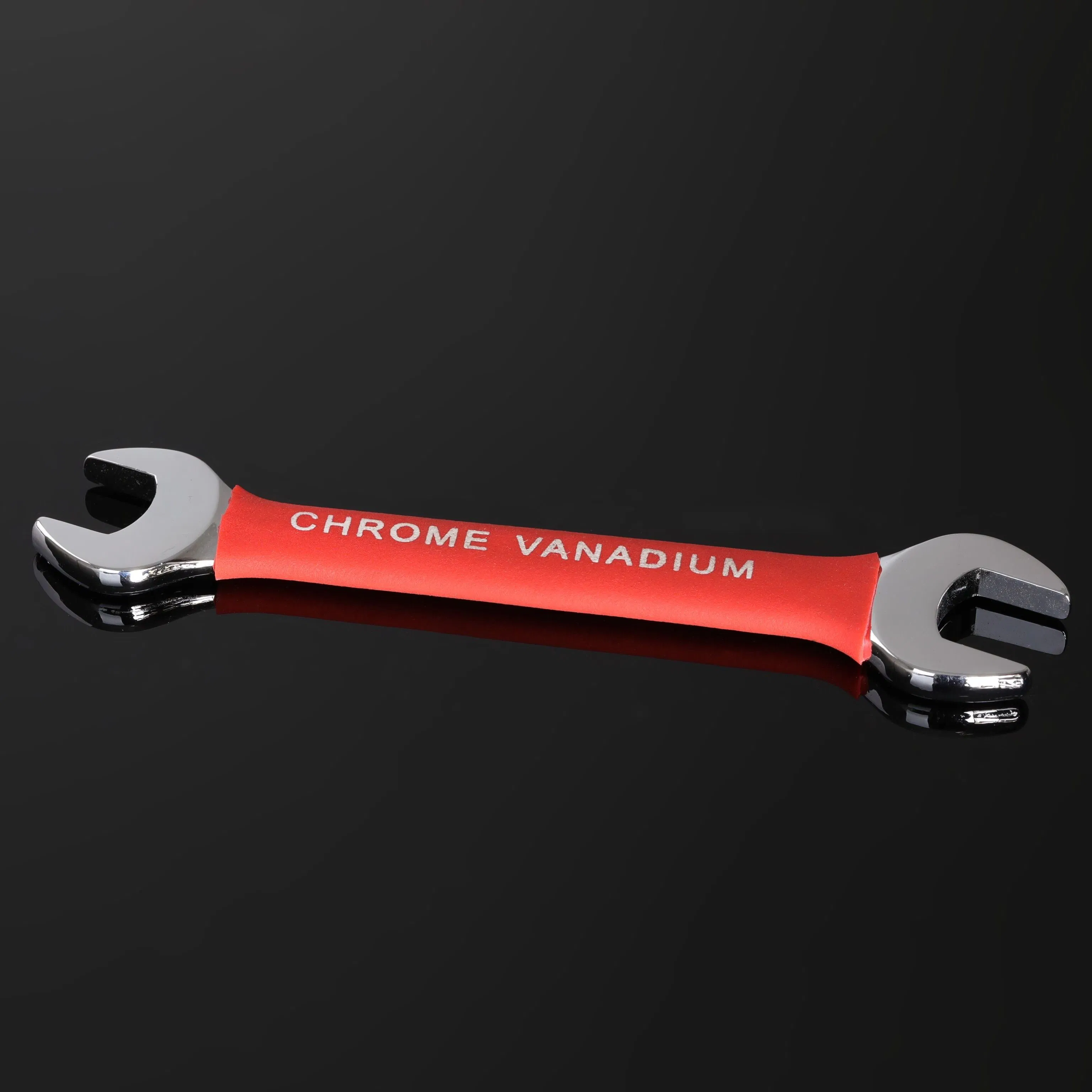 Double-Open-End Wrench with Insulated Grip