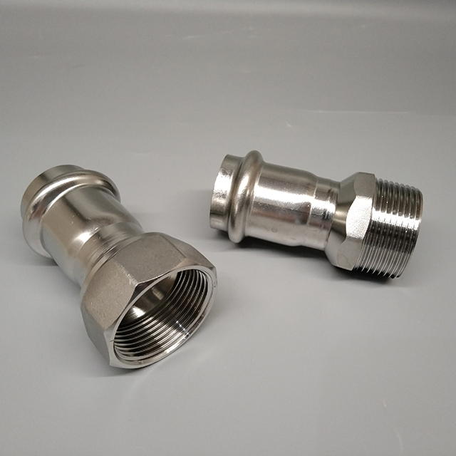 Manufacturer Wholesale Silver SS304 SS316 Threaded Male Female Stainless Steel Fitting Adapter