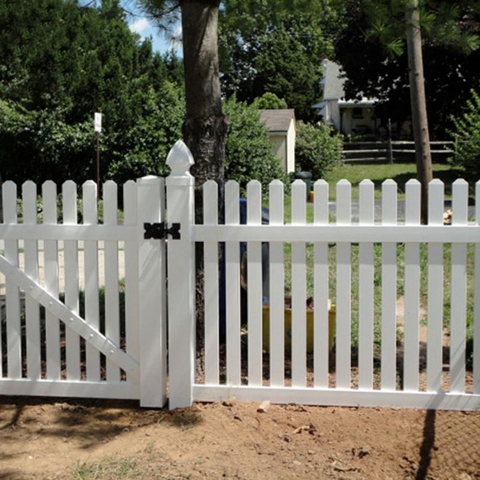 PVC Vinyl Picket Fence for Home and Garden, Picket Garden Fence