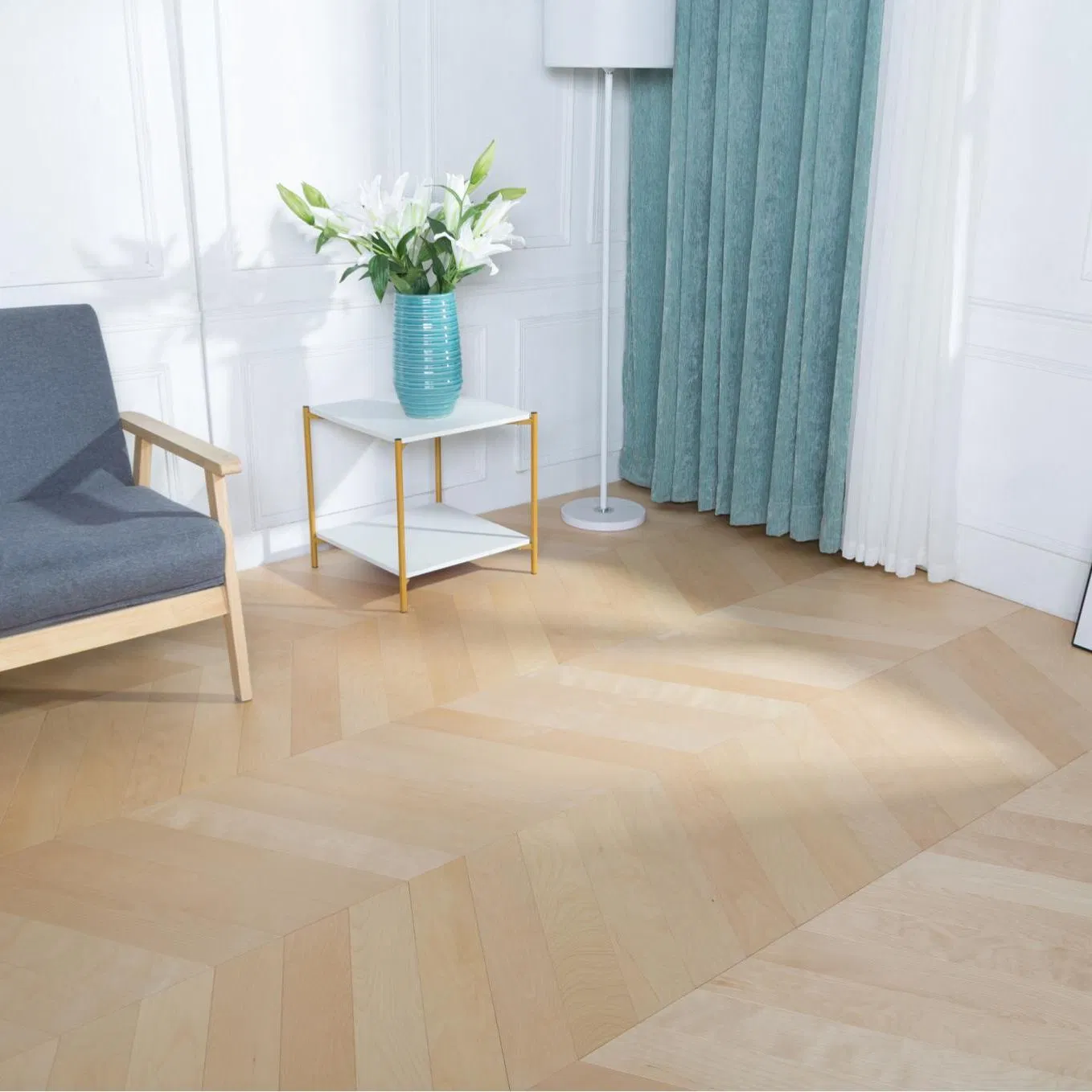 Инженерная паркетная доска Шеврон Береза 15мм