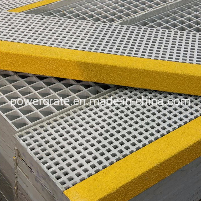 Anti-Slip FRP Stair Tread Cover with UV Inhibitor and Certification
