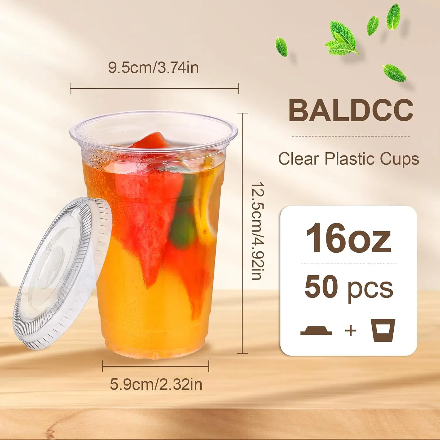 Clear 8oz Plastic Cups Perfect for Desserts