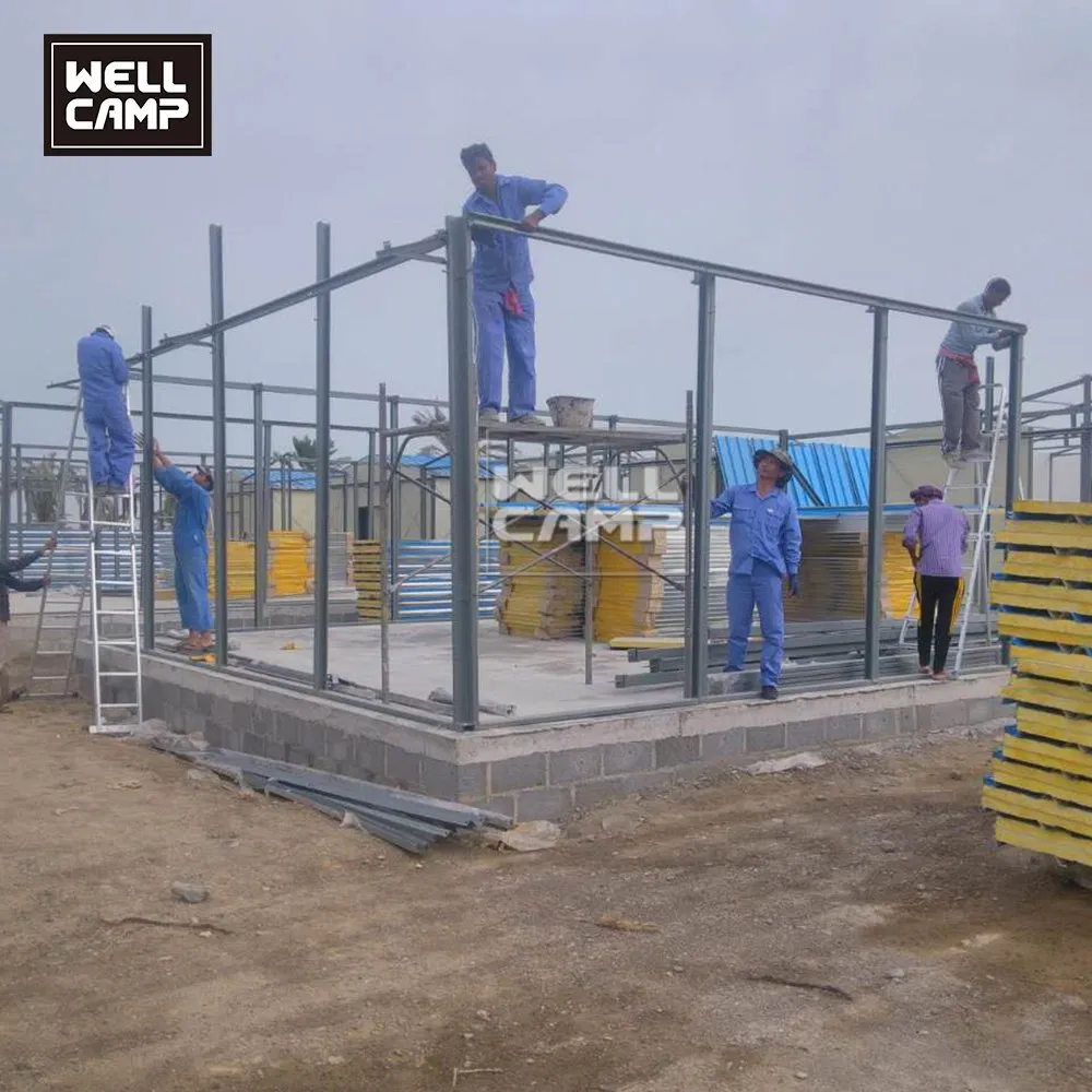 Recyclable Widely Use Temporary Offices ISO Approved Wellcamp Standard Prefab House for Site Office