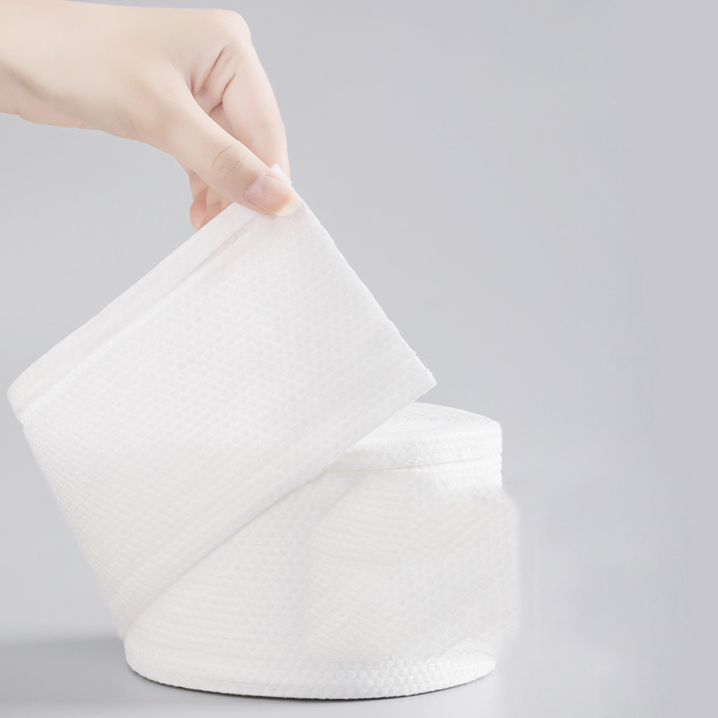 Soft Cleanser Roll Type Facial Scrub Beauty Makeup Remover Dry and Wet Dual-Use Disposable Towel Cotton