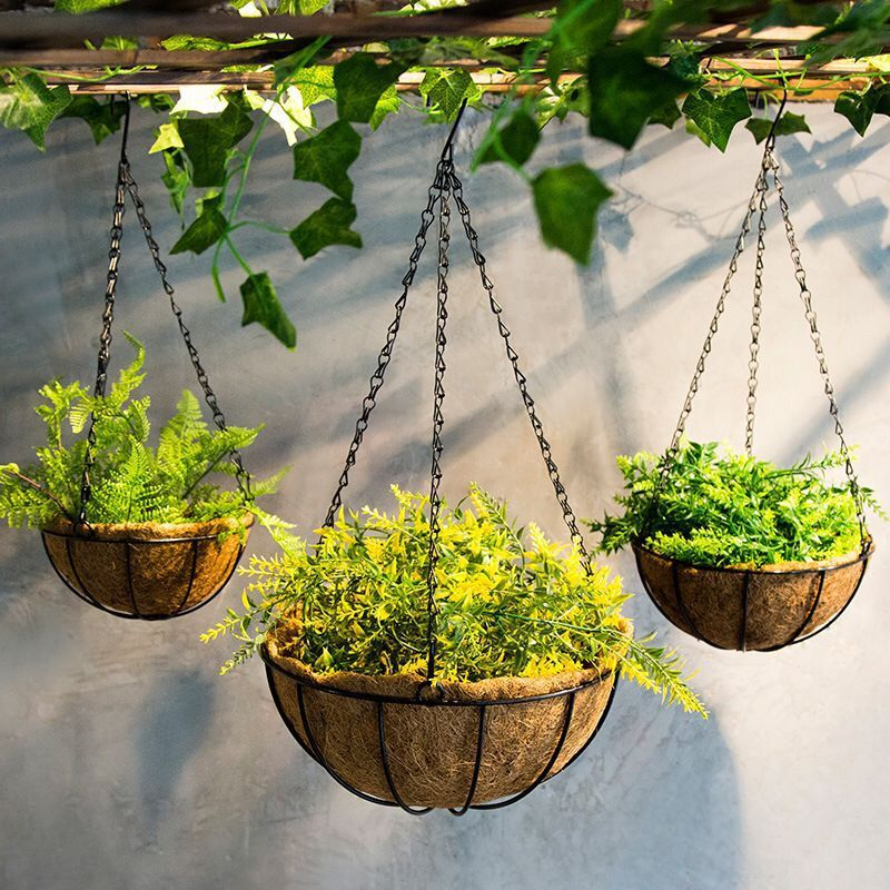 Iron Chain Hanging Basket Home Family Balcony Gardening Decoration