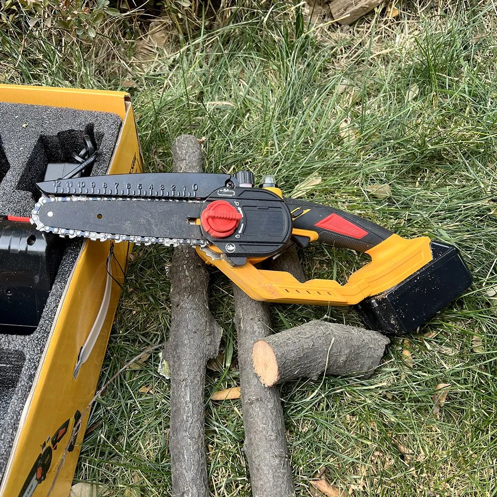 Efficient Brushless Chain Saw for Quick Garden Pruning