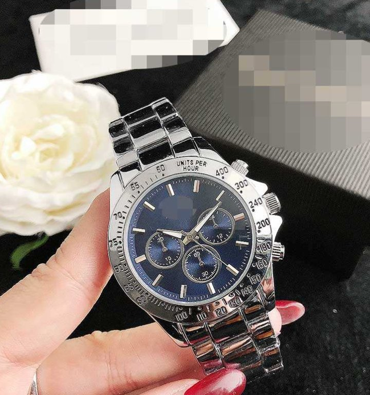 European and American Watches Imitate Three-Eye Six-Hand Chronograph Decorative Dayton Watches Alloy Men Watches