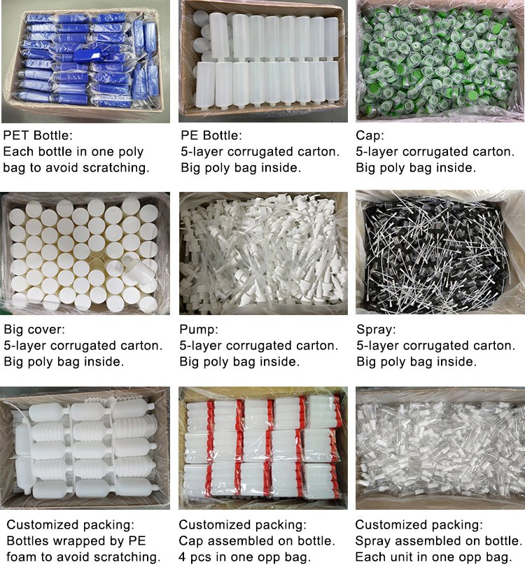 30ml Empty Transparent Pet Plastic Water Bottle Beverage Packaging