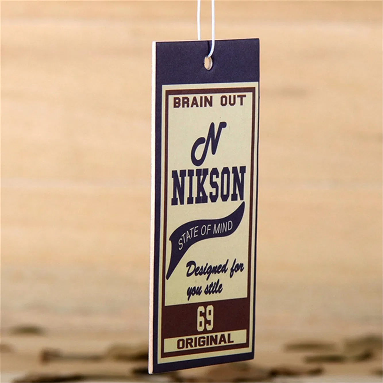 Custom Printing Logo Paper Car Air Freshener Fragrance Scents Personalised Air Fresheners Hanging