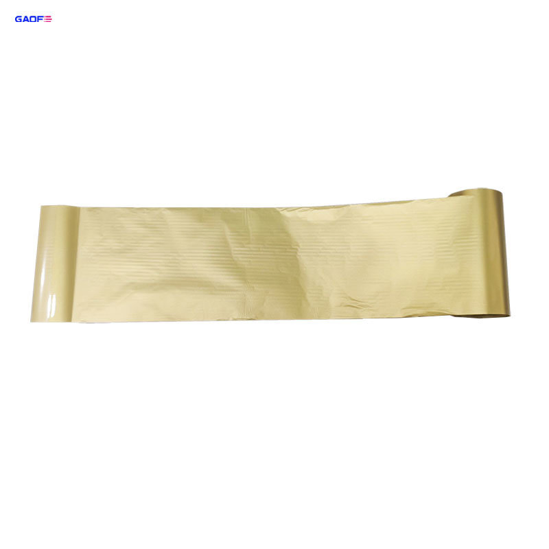 Thermal Transfer Ribbon 30mm Gold Barcode Printed Chemical Solvent Resistance Resin Ribbon