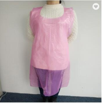Polyethylene PE Disposable Hair Salon Kitchen Cleaning Aprons