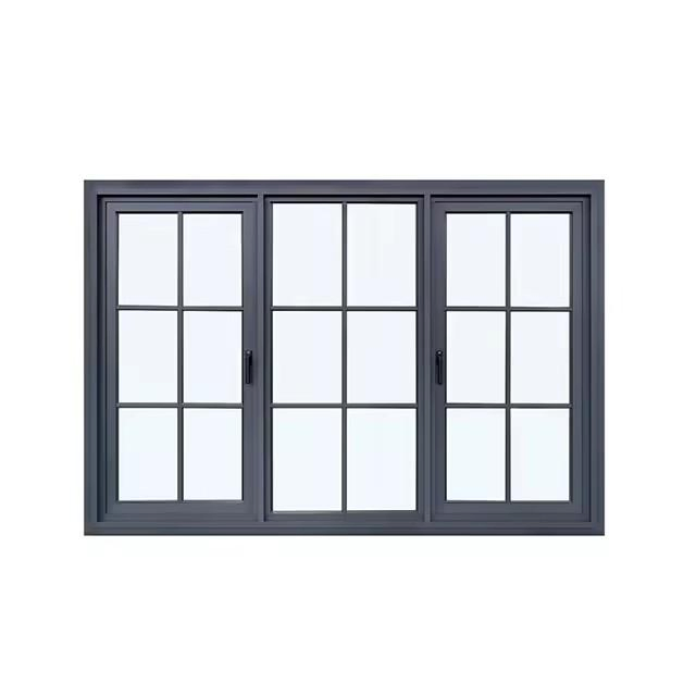 Factory Price Aluminum Outward Opening Casement Window Swing Windows Standard Size Glass Aluminium Window with King Kong Net
