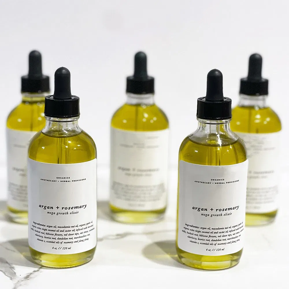 Rosemary Argan Oil Blend Herbs Scalp Hair Strengthening Nourish Hair Care Private Label Hair Scalp Growth Oil