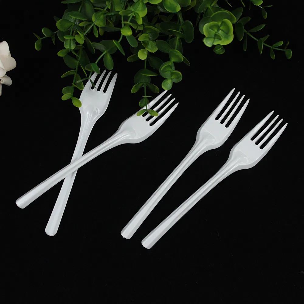 Economy Disposable Light Weight 160mm Cutlery 2g PP White Fork