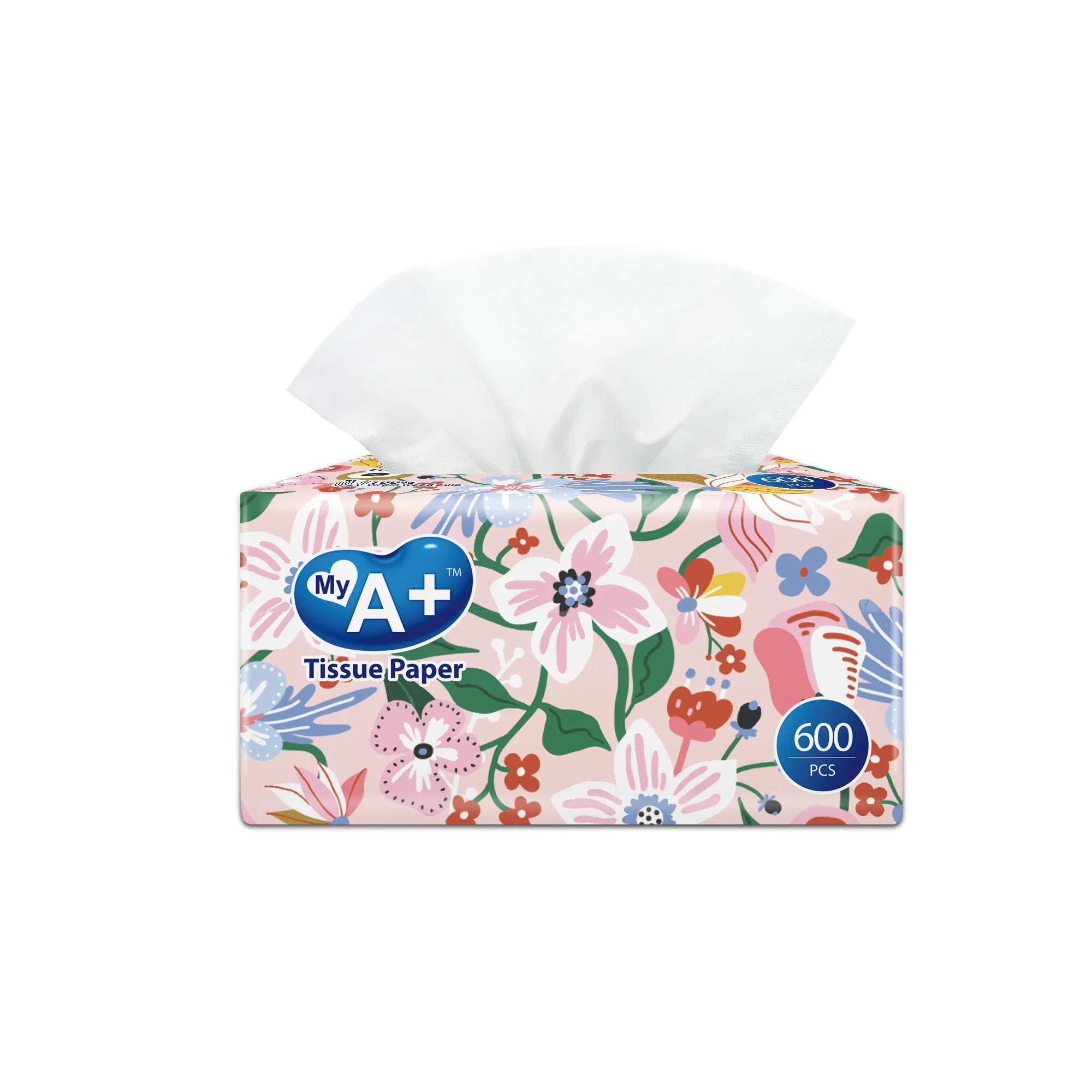 Factory Direct Ultra Soft 3/4 Ply Facial Tissue Customized Logo Tissue Paper