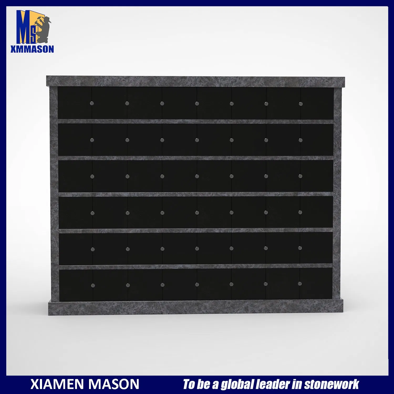 Customized American Simple Standard Columbarium 48 Niches All Colors Available Mausoleum