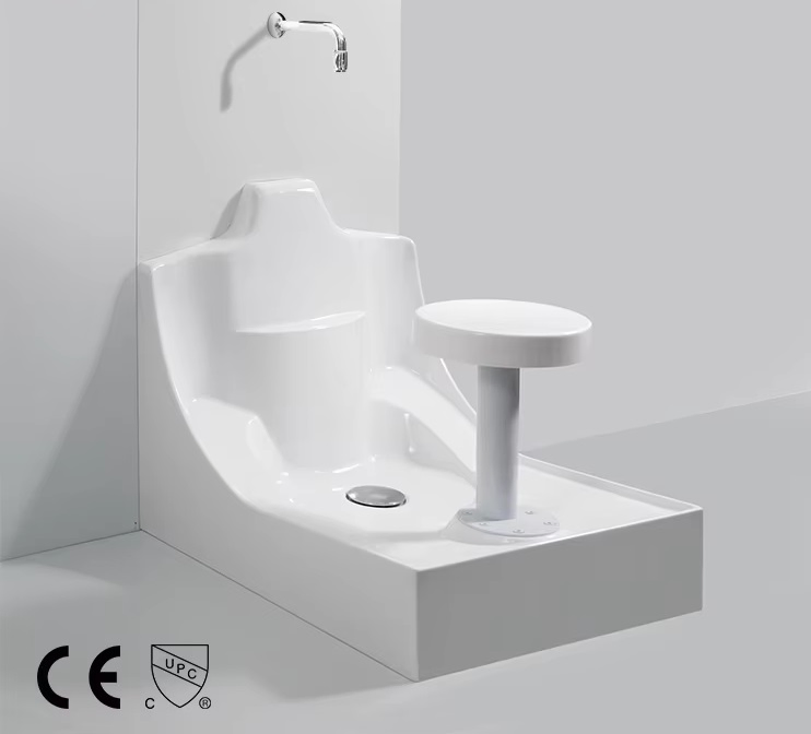 Раковина для вуду WD-10 с табуретом, акриловая