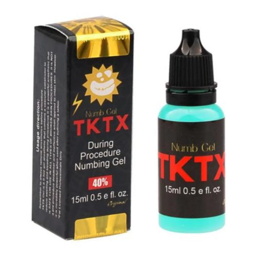 Factory 15ml Black Tktx Numb Gel Numbing Cream Ointment for Tattoo Microblading Permament Makeup Beauty Body Eyebrow