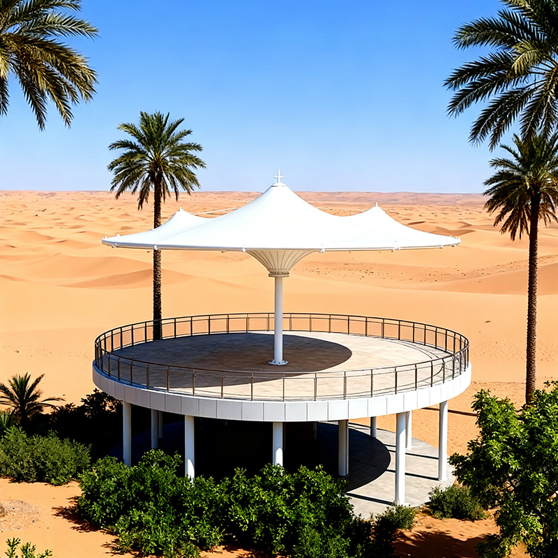 Custom-Size PVC Tensile Membrane Fabric with Large Dome Shelter Compatibility