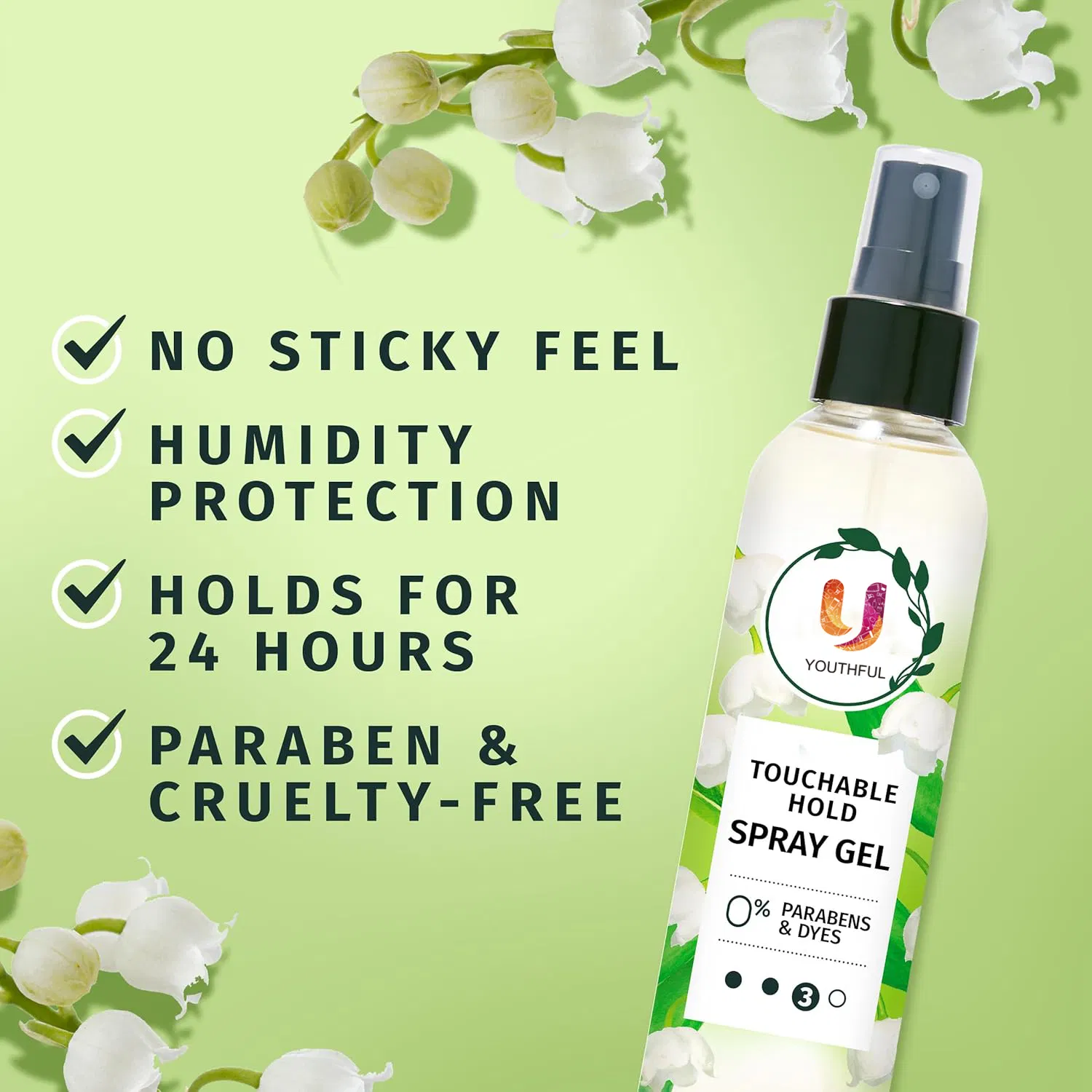 Herbal Essences Hair Spray Gel for Curly Hair Styling Gel for Women