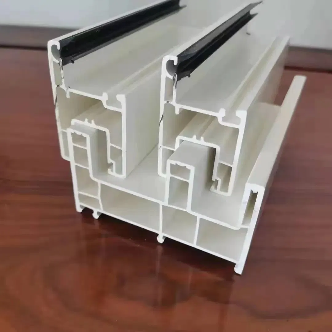Popular Extrusion Custom Flexible UPVC, PVC Door Profiles for Plastic Door Frames