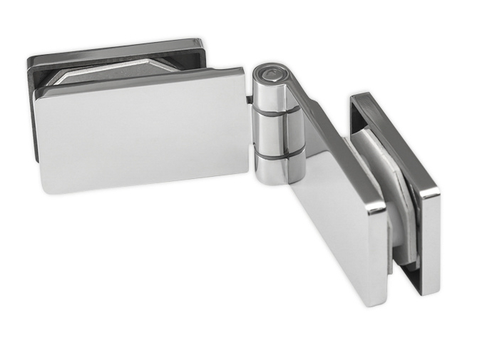 OEM Tempered Glass Door Hardware Glass Door Accessories Glass Clamp 316 304 Stainless Steel Glass to Glass 180 Degree Glass to Glass Shower Hinge