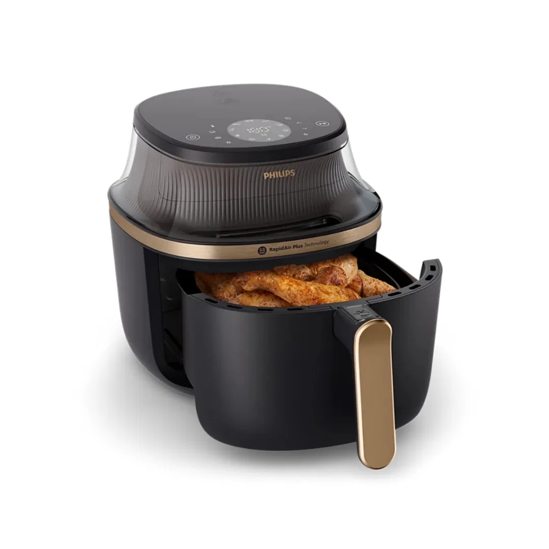 Steamfry Technology for Crispy Outside Juicy Inside Healthy Cooking Steam Airfryer