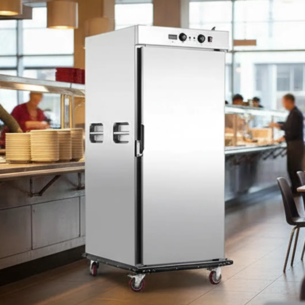 Commercial Mobile Electric Banquet Food Warmer Cart Cabinet with Bumper