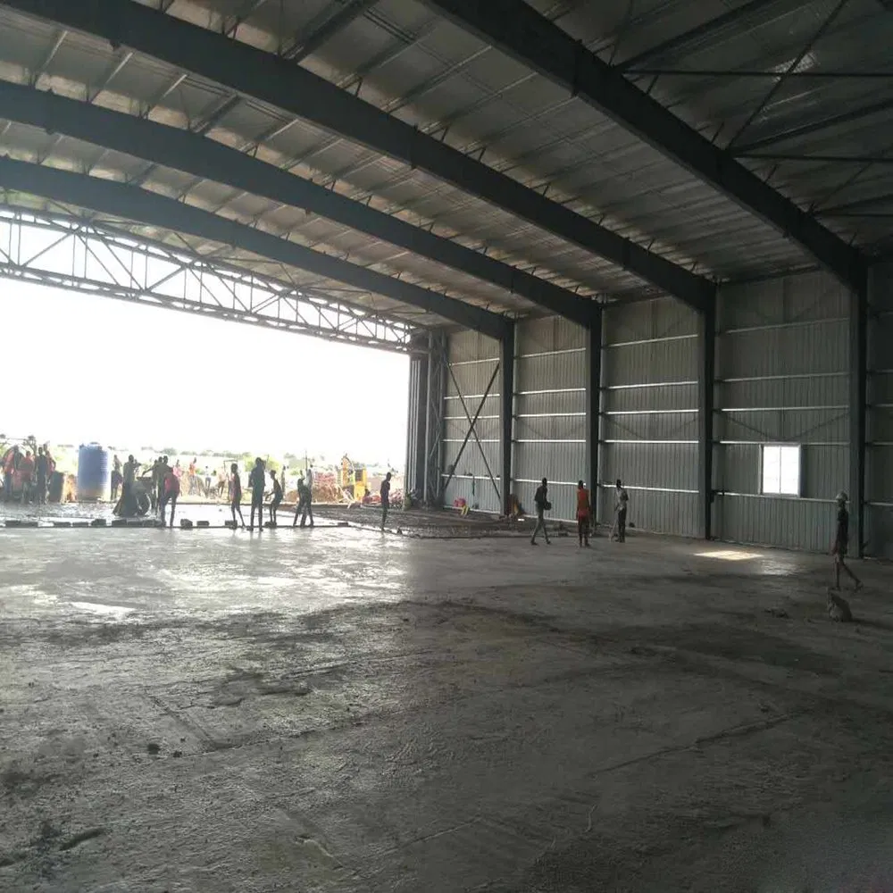 Industrial Metal Building Wind Resistant Durable Construction Cheap Warehouse Workshop Aircraft Hangar in Nigeria