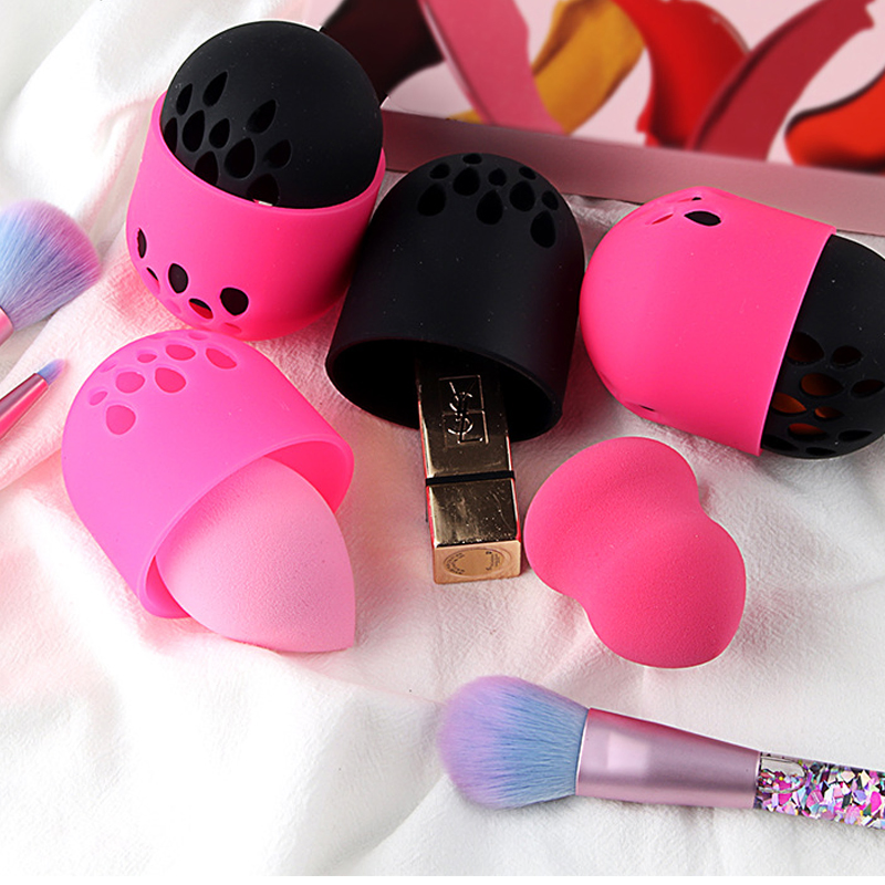 Private Label Capsule Travel Package Makeup Blender Beauty Makeup Sponge Case with Custom Logo