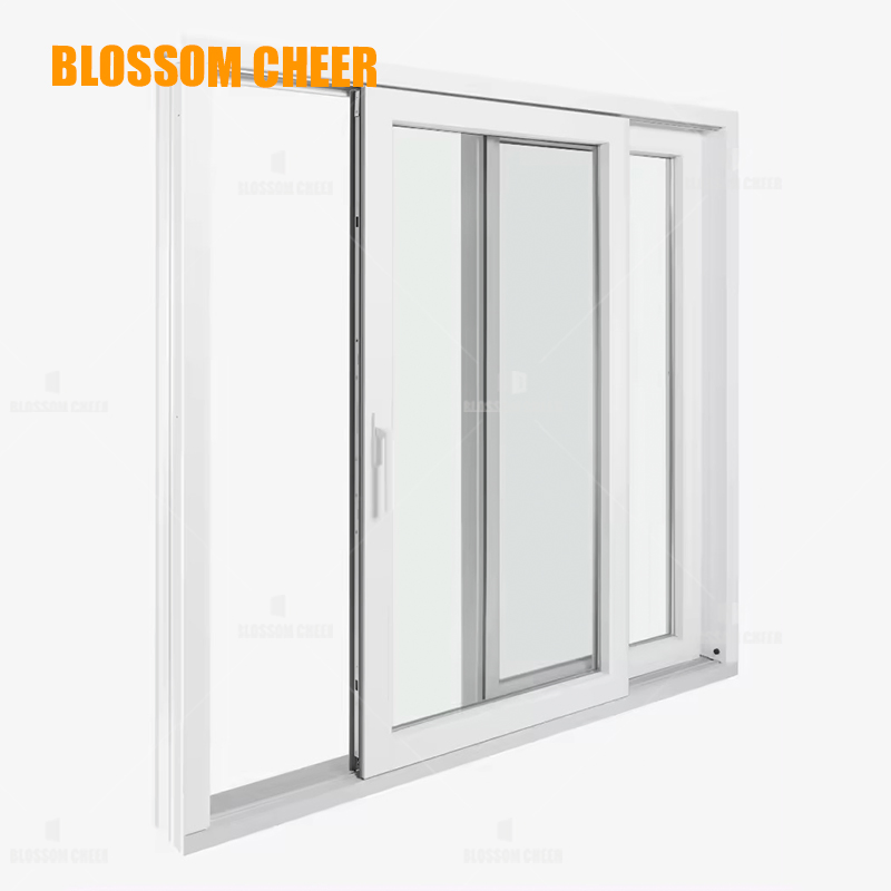 Impact Glass Window UPVC Resistant Horizontal Sliding Windows Sliding Window