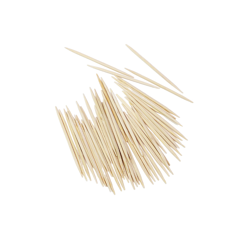Disposable Toothpick with Mint Individual Wrapped Disposable Eco-Friendly Bamboo Skewer Flat Wood Toothpicks