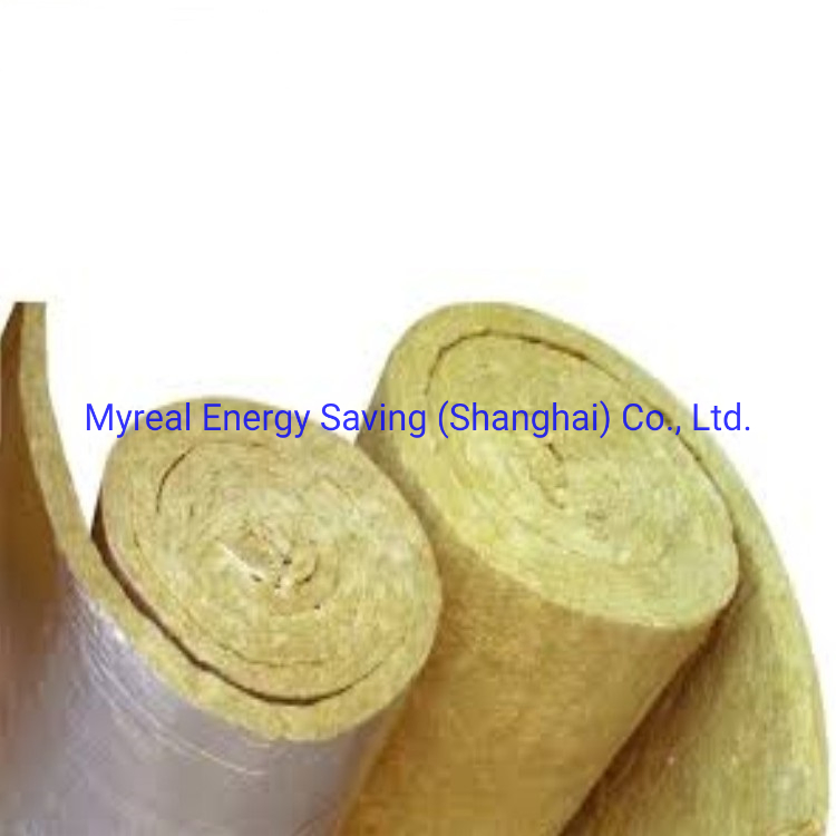 High Density Rock Wool Blanket Wire Mesh Rock Wool Roll Acoustic Blanket Insulation