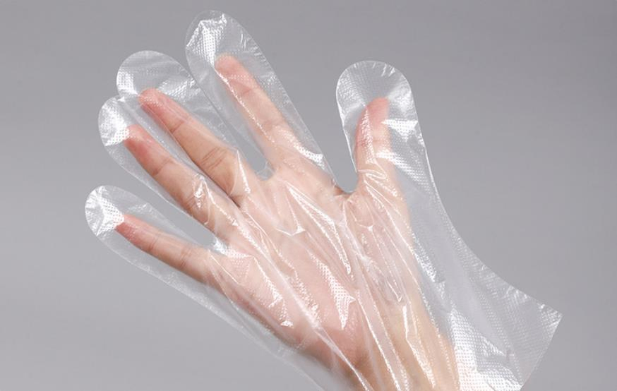 Small Medium Large Blue Disposable Polythene Gloves