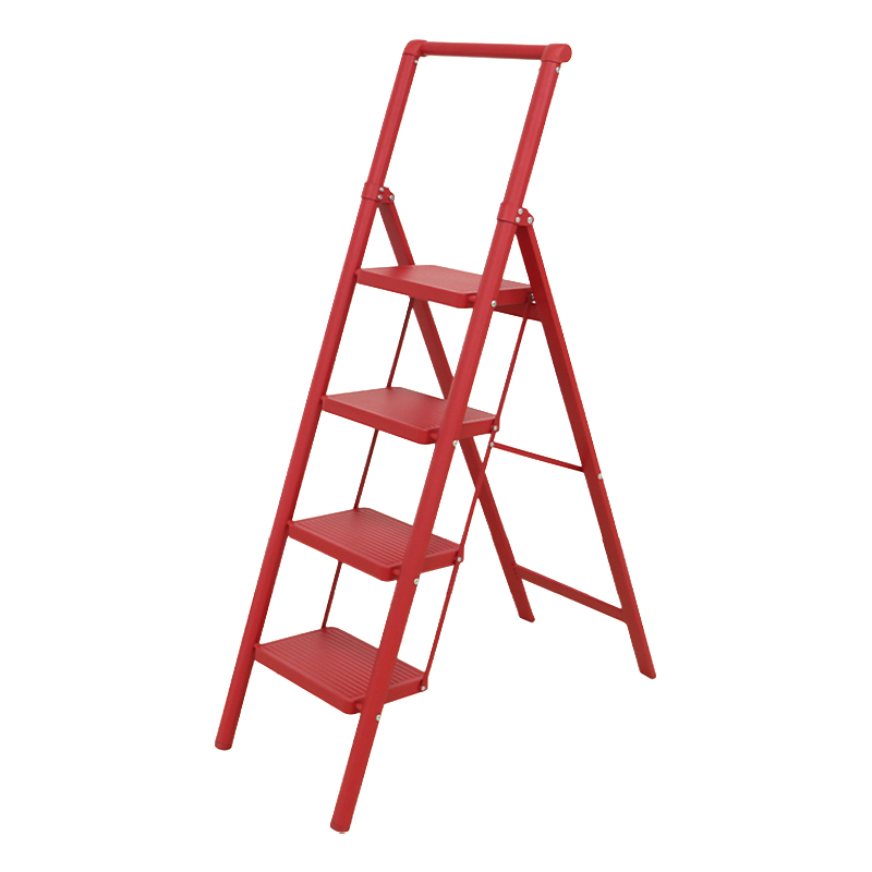 Folding Ladder 4 Step Ladder Stool Ergonomic Folding Step Stool with Wide Anti-Slip Pedal Sturdy Step Stool for Household Use