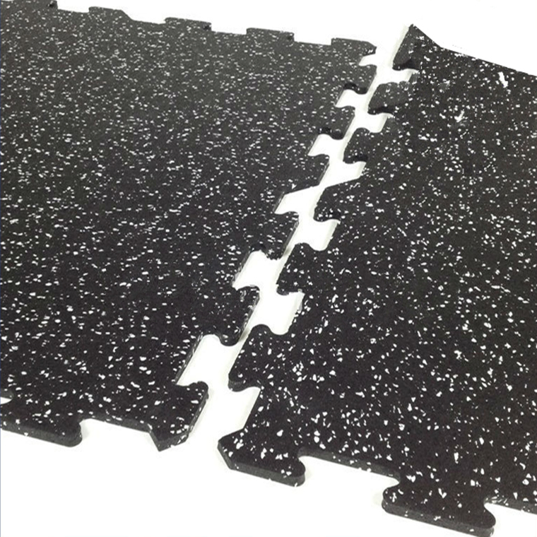 Composite Gym Floor Mat Interlocking Rubber Floor Tiles