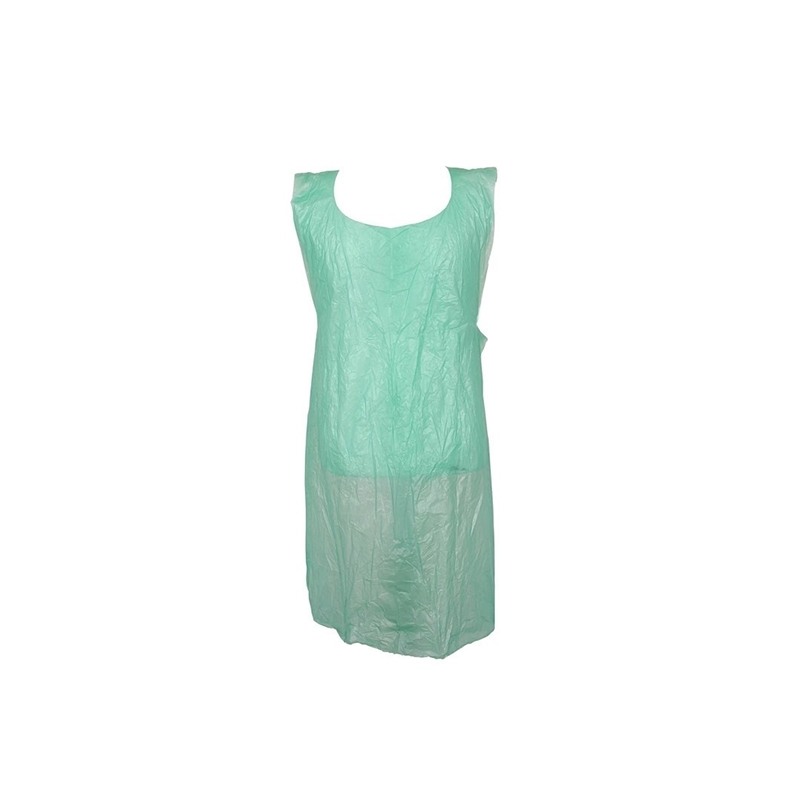 Durable Disposable Yellow Polyethylene Bib Apron for Food Service